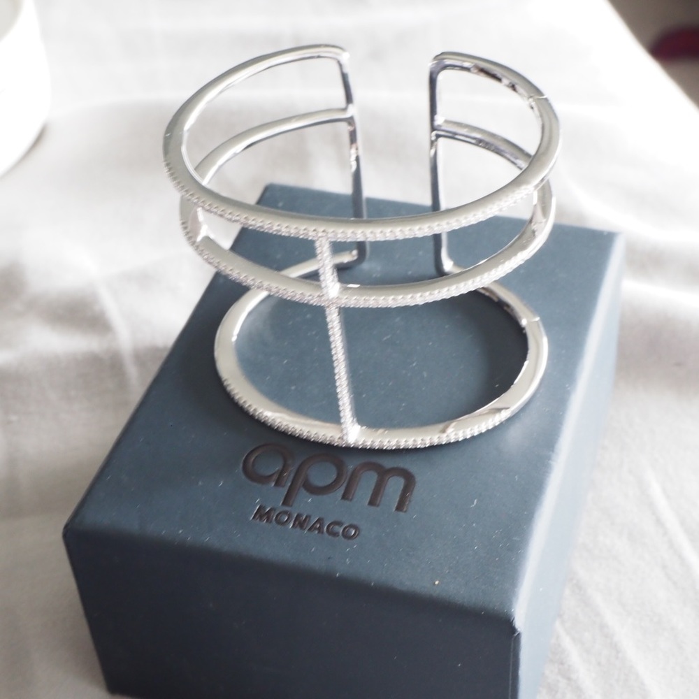 APM monaco silver bangle - Picture 3 of 7